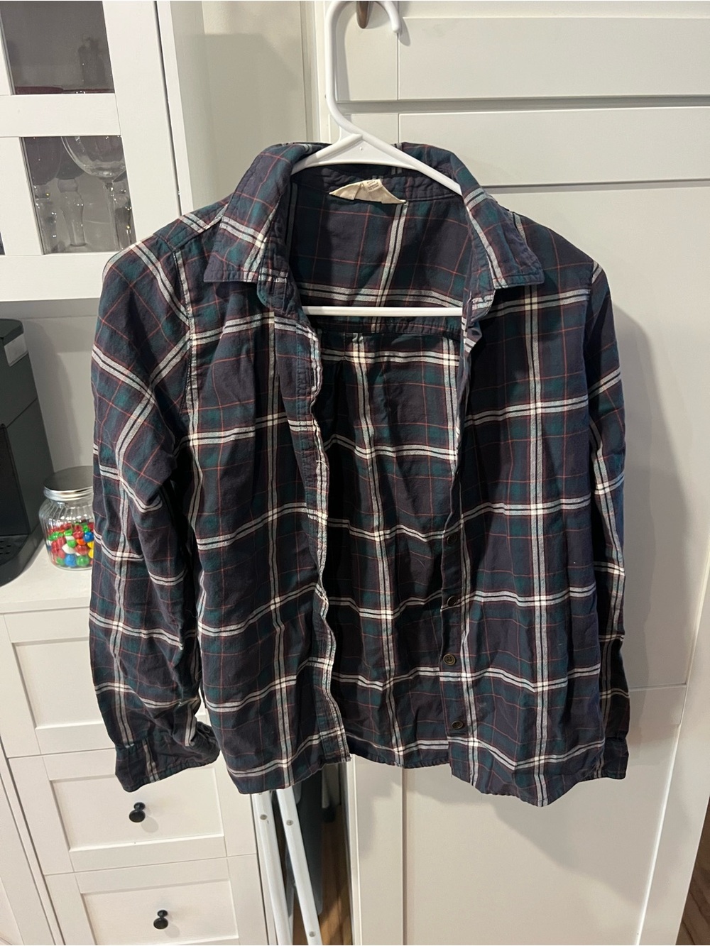 Cute Plaid Button-Down Shirt